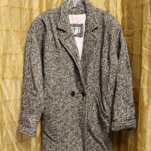 Sportsworks Wool Blend Pink/Black/White Coat #395